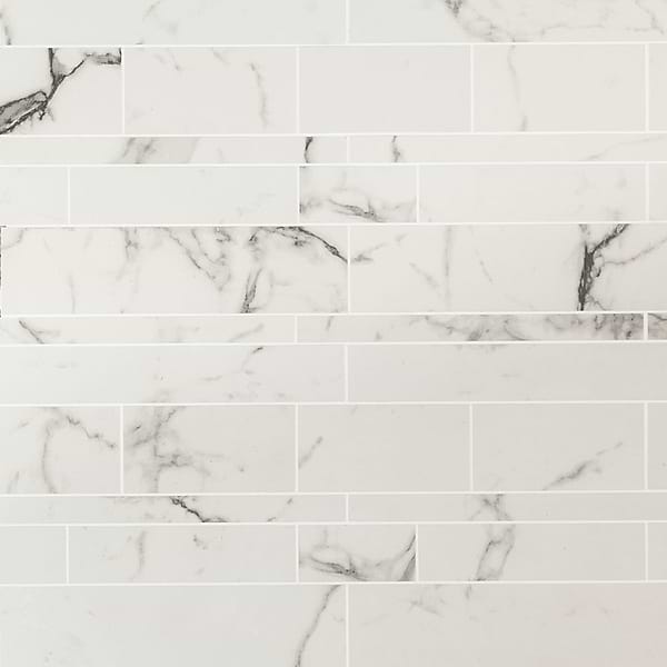 DreamStone Statuario Venato Railroad Matte Porcelain Mosaic