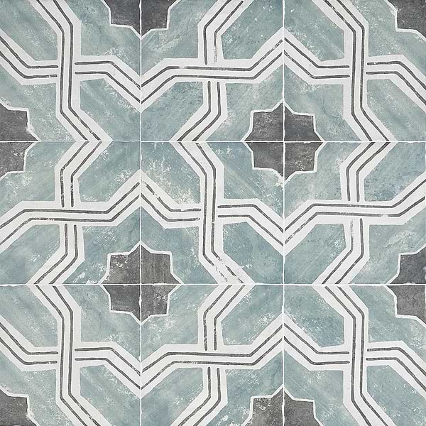 Alesso Deco Iberia Green 8x8 Matte Porcelain Tile