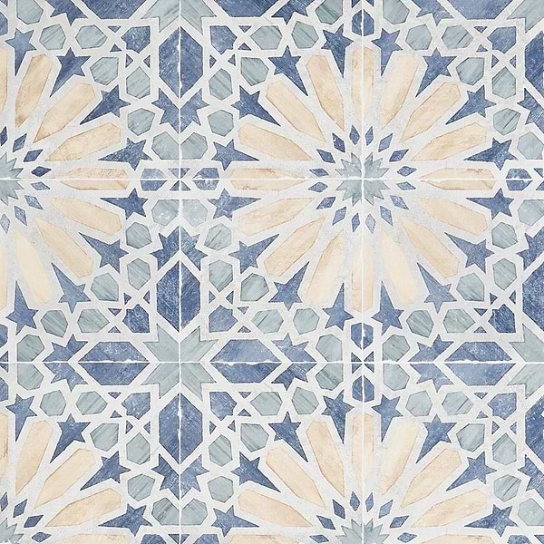 Alesso Deco Marla Multicolor 8x8 Matte Porcelain Tile