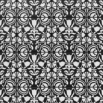 Kravet Elowynn Belle Midnight Black 8x8 Matte Porcelain Tile