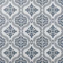 Kravet Elowynn Flora Cove White 8x8 Matte Porcelain Tile
