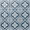 Kravet Elowynn Flora Marina Blue 8x8 Matte Porcelain Tile
