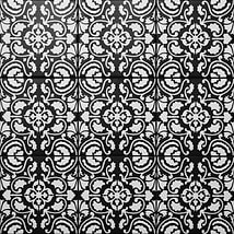 Kravet Elowynn Haven Midnight Black 8x8 Matte Porcelain Tile
