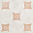 Raval White 3x8 Petal and 6x6 Kite with Deco Natalia Terracotta Kite Matte Porcelain Tile