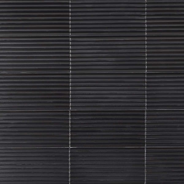 Zeal Linear 3D Gunmetal Gray 5x10 Glazed Porcelain Tile