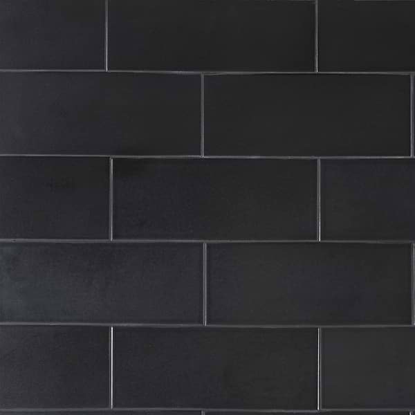 Zeal Gunmetal Gray 5x12 Polished Porcelain Tile