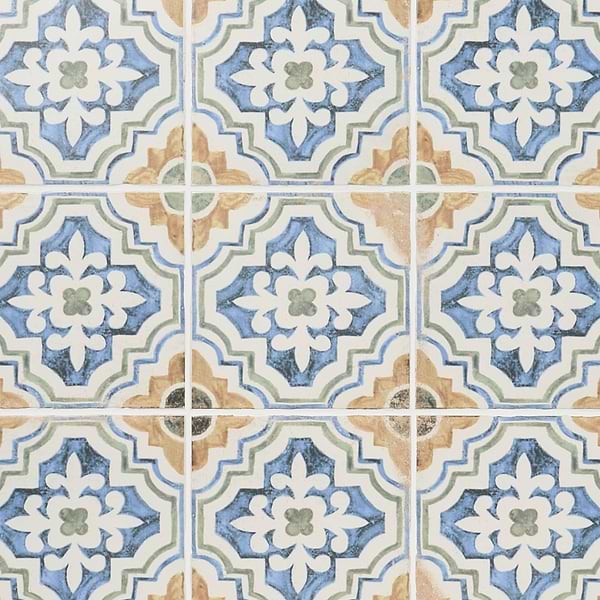 Saltillo Sol Multicolor 9x9 Matte Porcelain Tile