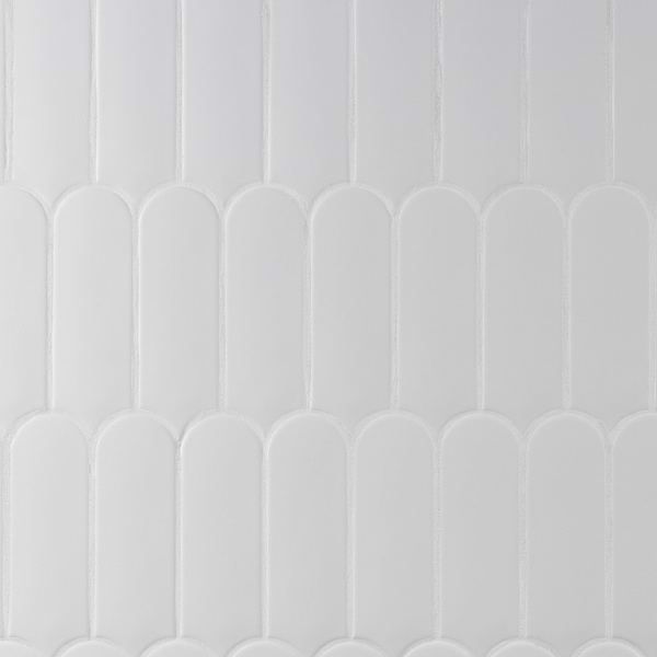 Parry Mist Gray 3x8 Fishscale Matte Ceramic Wall Tile