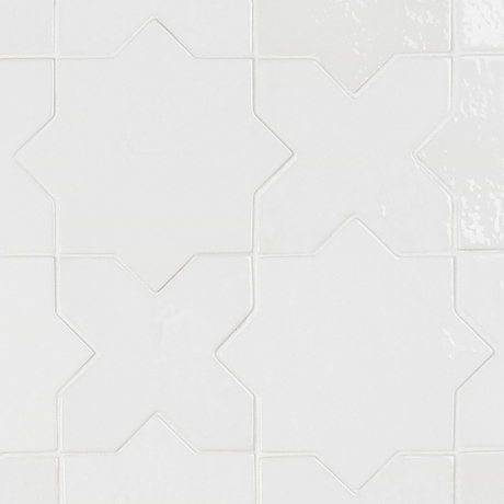 Parma White Polished Star and White Polished Cross 6
