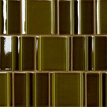 Kinro Moss Green 6x6 3D Crackled Glossy Porcelain Tile