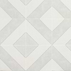 Auteur Diagonals Jewel Ash Gray 9x9 Matte Porcelain Tile