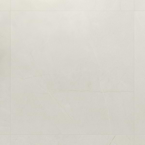 Theo Blanco White 48x48 Marble Look Antique Satin Porcelain Tile