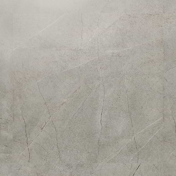 Theo Marengo Gray 48x48 Marble Look Antique Satin Porcelain Tile