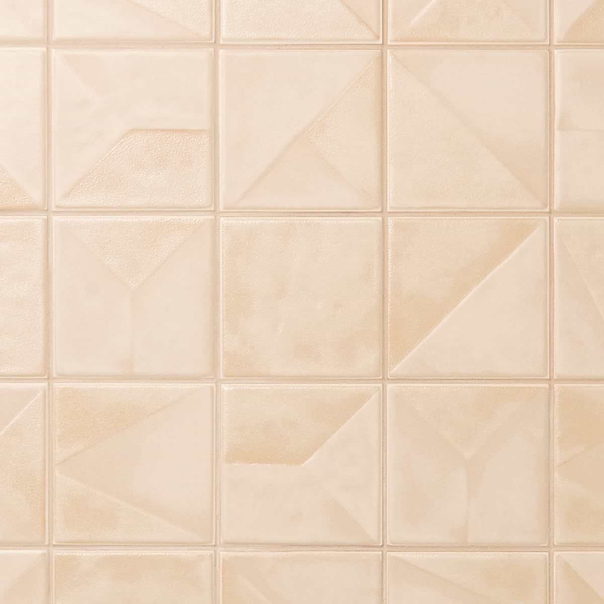Stacy Garcia Valenova Deco Sand Beige 5x5 Textured Matte Ceramic Tile
