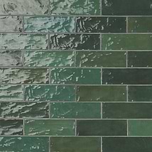 Portmore Green 3x8 Glossy Ceramic Subway Tile