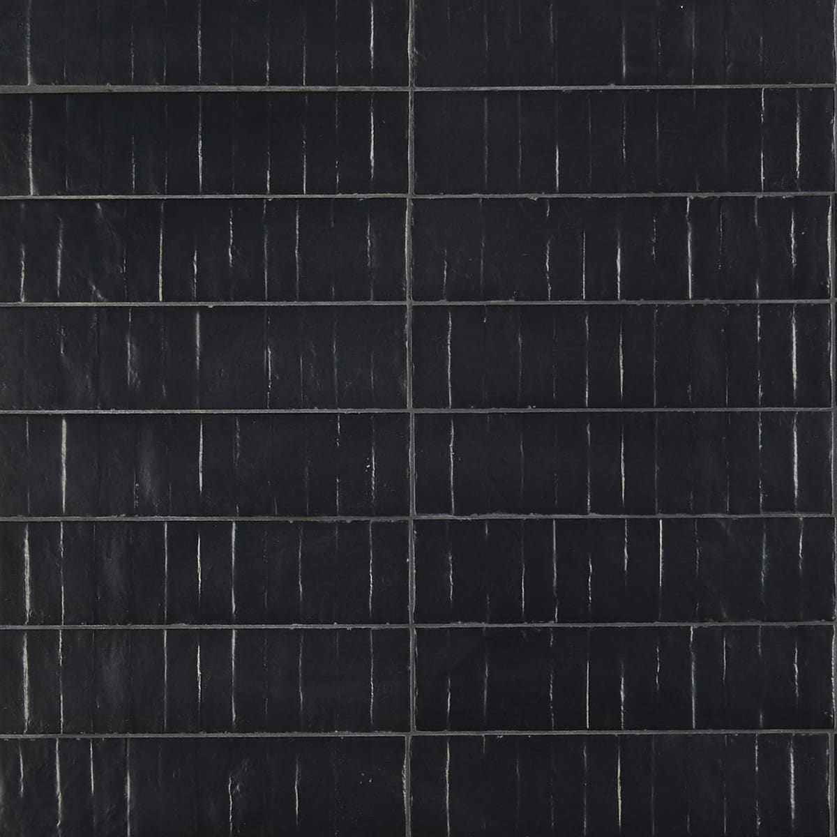 Rework Leather Black 3x12 Matte Porcelain Tile