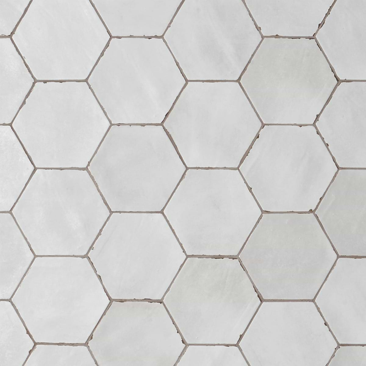 Sasha Hex Rassa Gray 6" Matte Porcelain Hexagon Tile