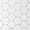 Sasha Hex Solaro White 6" Matte Porcelain Hexagon Tile
