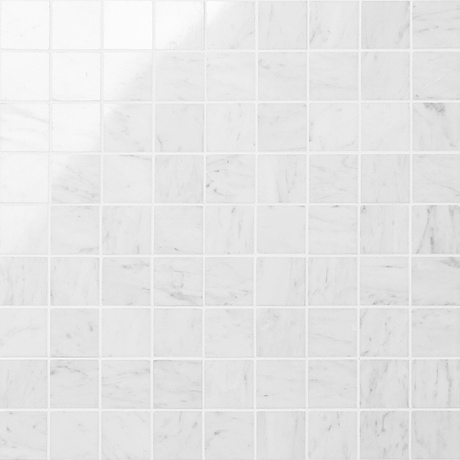 Bianco Carrara 2x2 Polished Marble Mosaic Tile