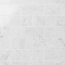 Bianco Carrara 3x6 Polished Marble Tile