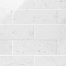 Bianco Carrara 4x12 Polished Marble Tile