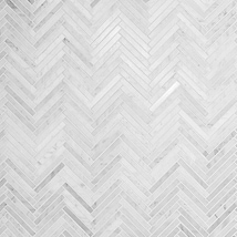 Bianco Carrara 1/2x4 Herringbone Polished Marble Mosaic Tile