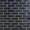 Magico Iridescent Night Black 2x6 Polished Glass Mosaic Tile