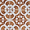 Angela Harris Mediterra Flora Terracotta 8x8 Matte Porcelain Tile