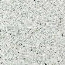Kravet Nautra Cloud Emerald 26x26 Tumbled Marble Mosaic Tile