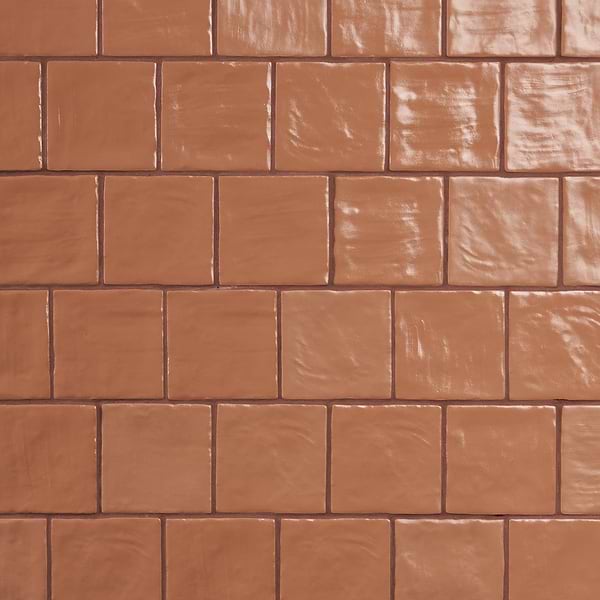 Montauk Terracotta 4x4 Mixed Finish Ceramic Tile