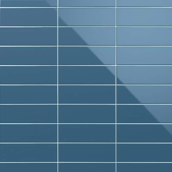 Park Hill Blue 4x12 Polished Porcelain Tile