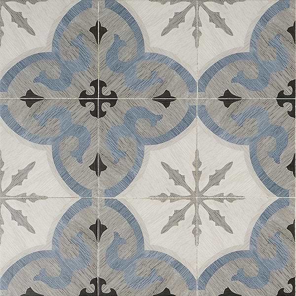 Encaustic Look Porcelain Tile for Backsplash