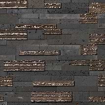 StackStone Steel Gray 3D Mixed Finish Lava Stone Mosaic Tile