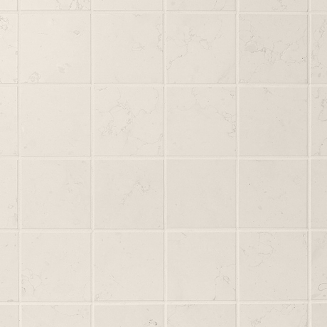 Bianco Perlino 4x4 Brushed Marble Tile
