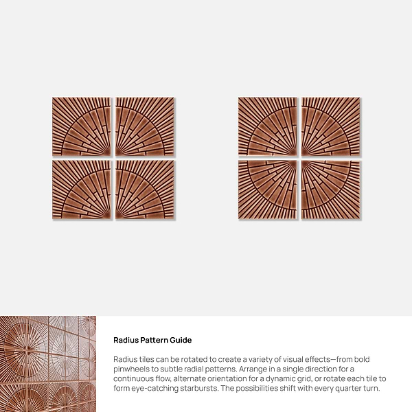 Stacy Garcia Radius Espresso Brown 6x6 3D Crackled Glossy Ceramic Tile