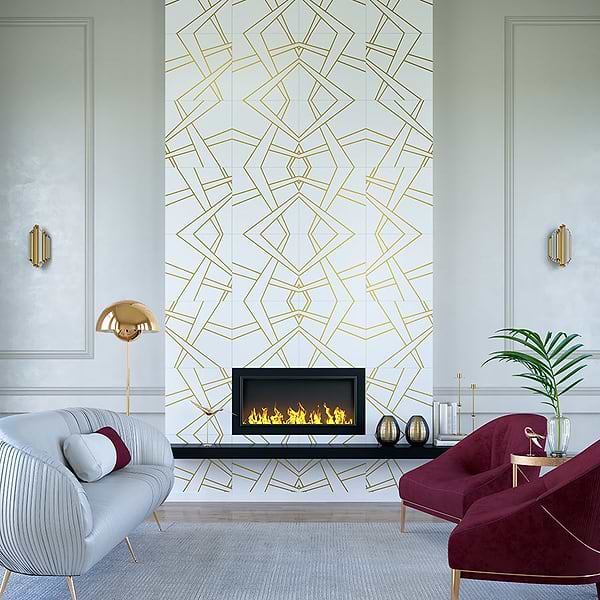 Nanoglass & Brass Tile