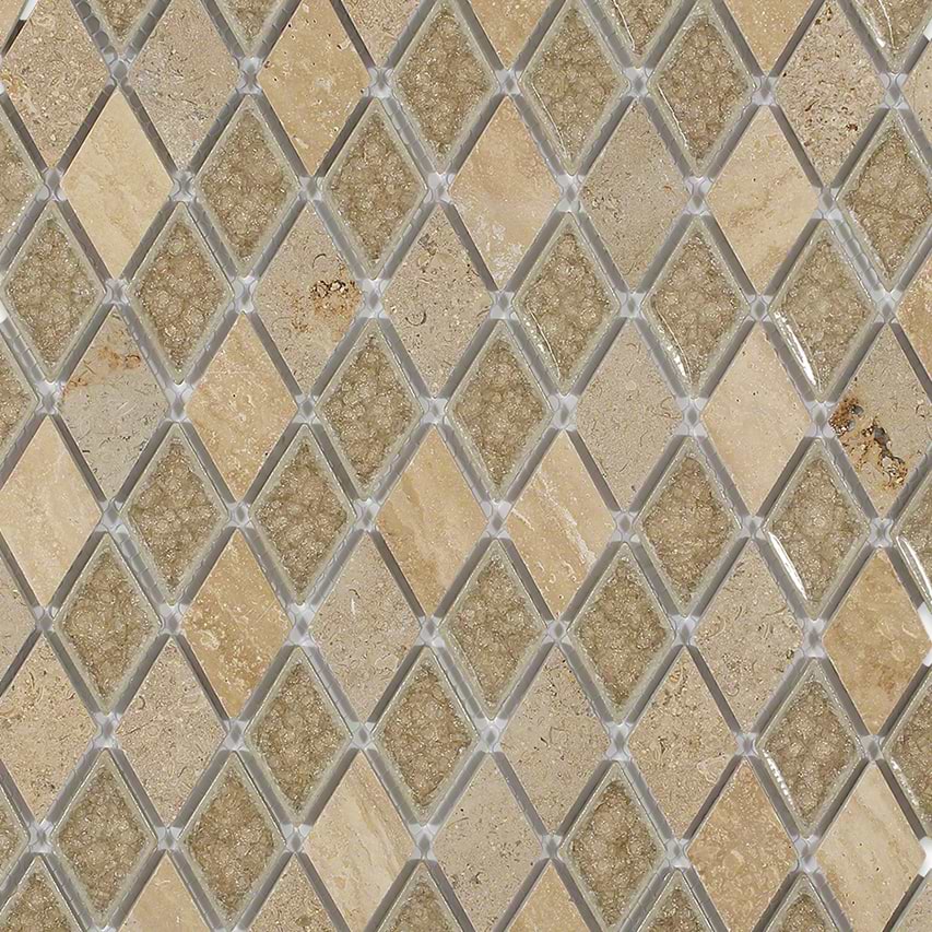 Emperial Roman Desert Tan Diamond Glass Tile