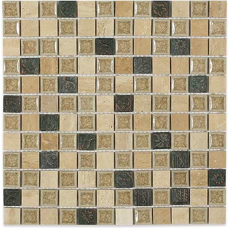 Decorative Marble + Glass Tile for Backsplash,Kitchen Wall,Bathroom Wall,Shower Wall