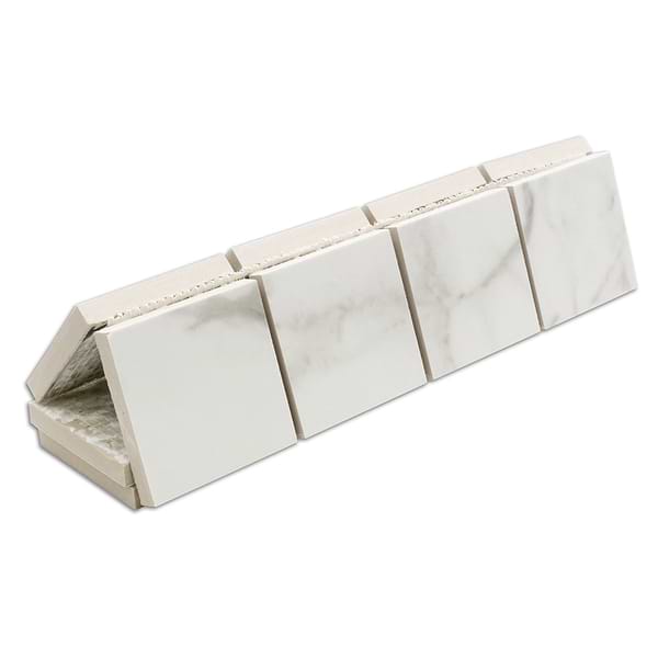 Kashmir Luni Blanco 3x3 Mosaic Porcelain Tile