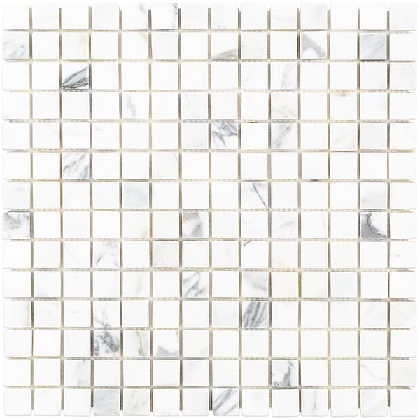 Calacatta 3/4x3/4 Squares Polished Marble Tile 
