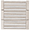 Monroe Border Asian Statuary and Wooden Beige 7.87x8.30 Polished Marble Mosaic Tile