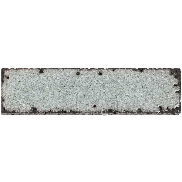 LavaArt Caspian Gray 3x12" Brick Look Crackled Glossy Lava Stone Subway Tile