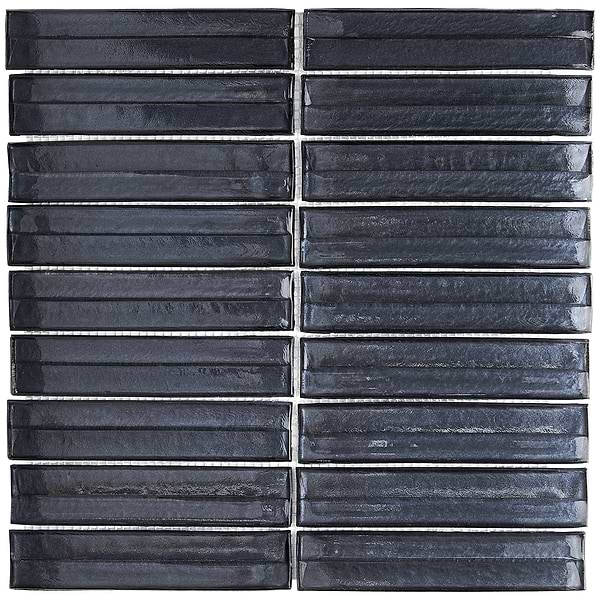 Maya Stacked Midnight Mosaic Tile