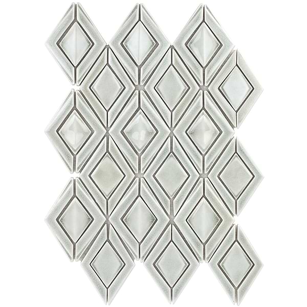 Nabi Jewel Grigio Crackled Polished Ceramic Tile