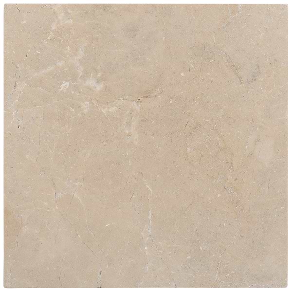 Avanti Crema Marfil Beige 12x12 Tumbled Marble Tile