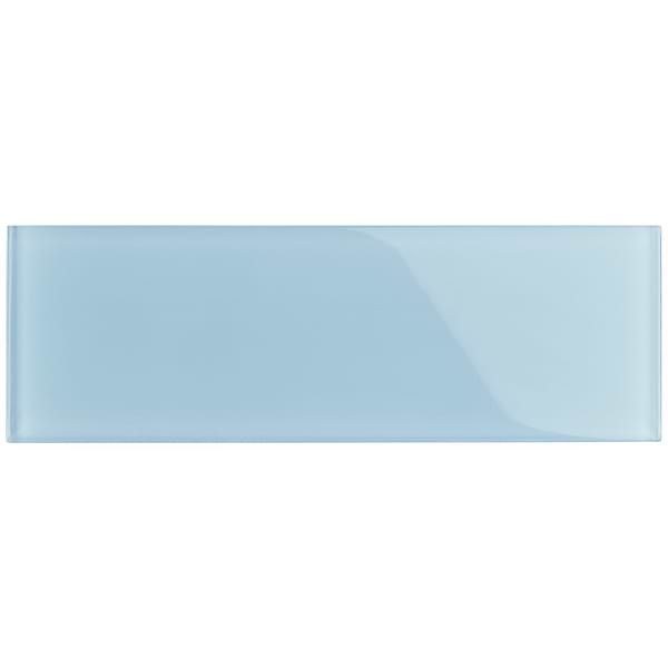Loft Blue Gray 4x12 Polished Glass Tile