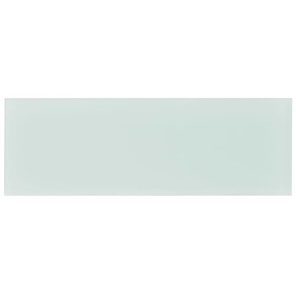 Loft Seafoam Green 4x12 Frosted Glass Subway Tile