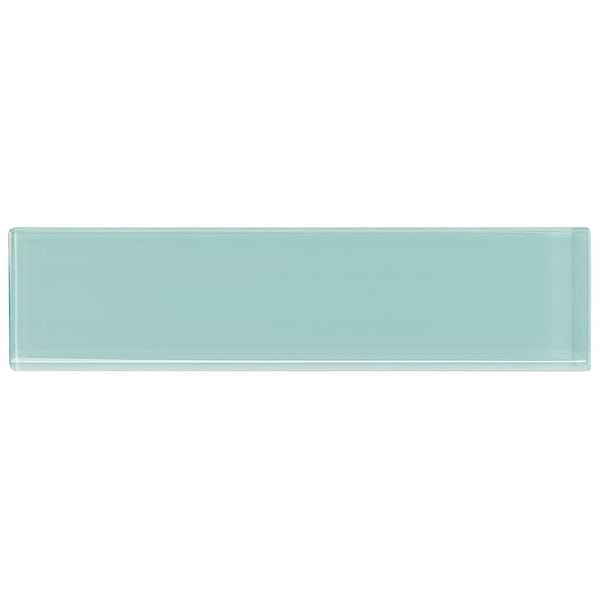 Loft Adriatic Mist 2x8 Polished Glass Subway Wall Tile