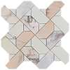 Isobel Grace Peach Polished Marble Luxury Mosaic Tile