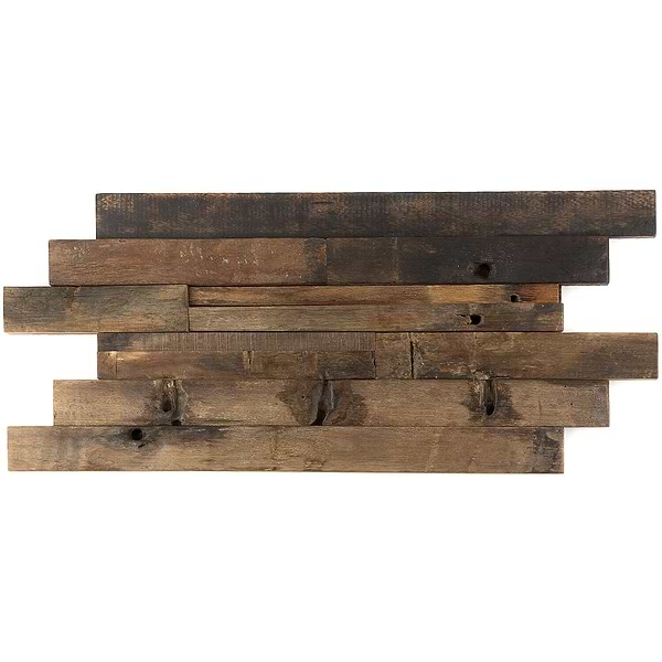 Driftwood Brownheart Wood Mosaic Tile